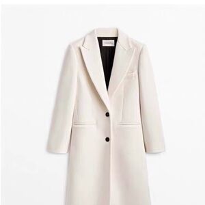 Massimo Dutti Women's Limited Edition White Trench Coat